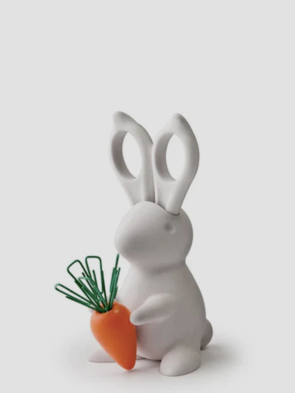 Bunny Scissors and Desk Organiser - Cute Rabbit Stationery Holder