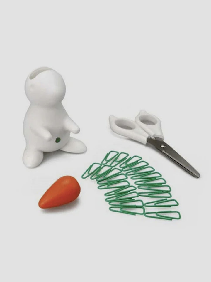Bunny Scissors and Desk Organiser - Cute Rabbit Stationery Holder Additional 2
