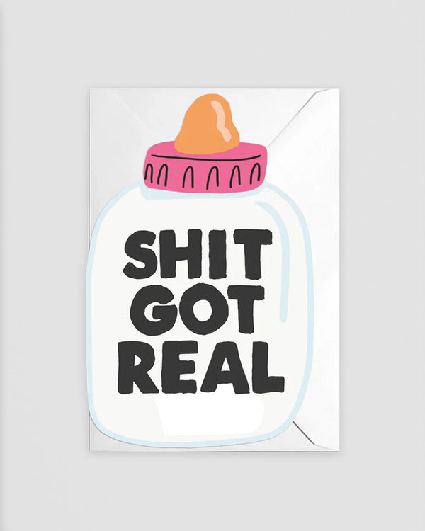 Baby Got Real – Die Cut Greeting Card