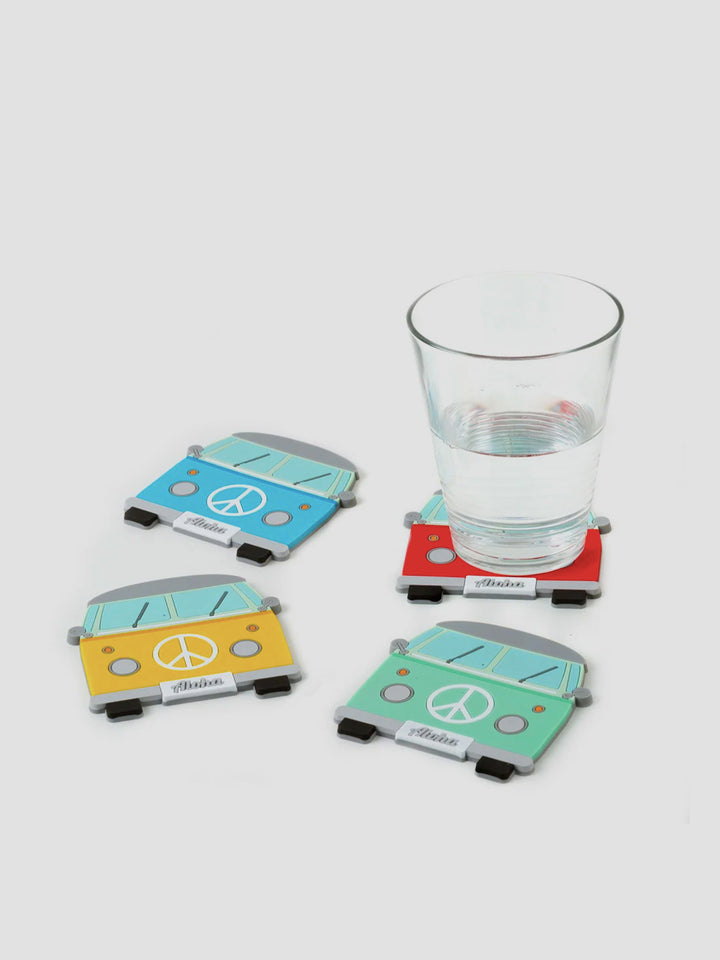 Campervan Coasters Set of 4. Retro Vibes for Your Coffee Table Additional 2