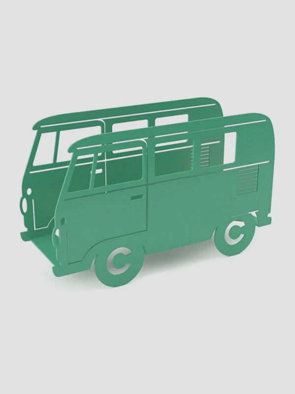 Campervan Magazine Rack - Green [D]