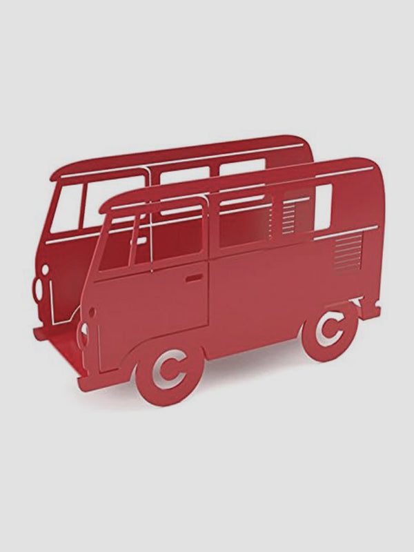 Campervan Magazine Rack - Red [D]