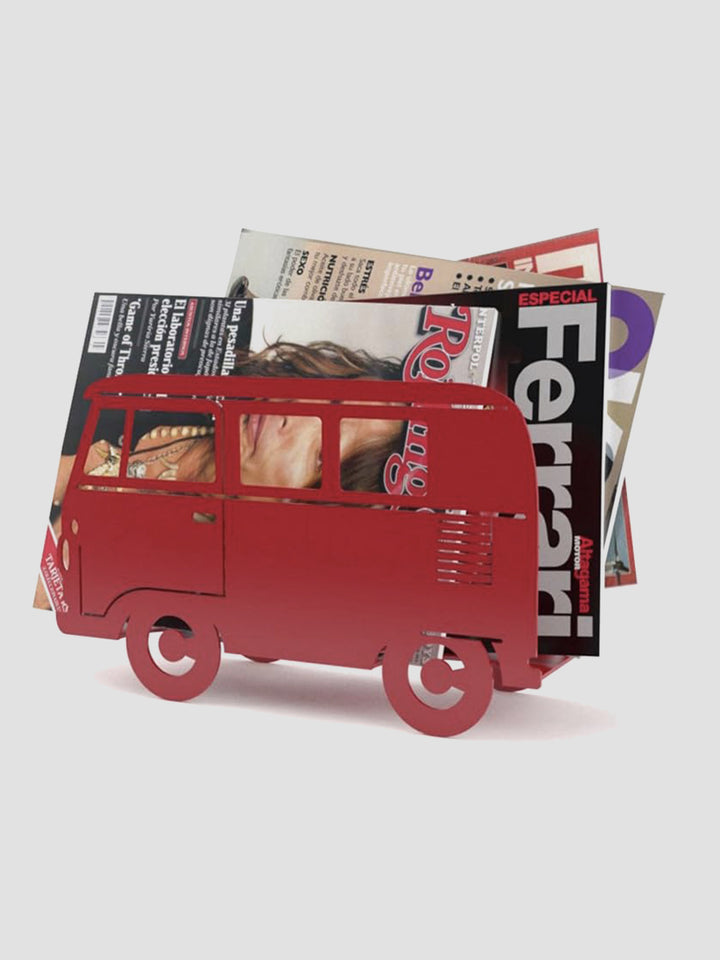 Campervan Magazine Rack - Red [D] Additional 2