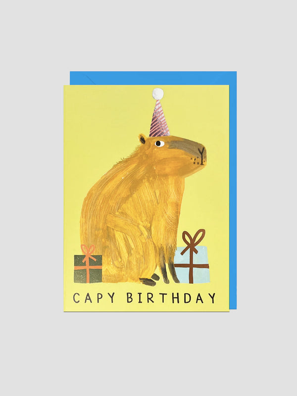 Capy Birthday – Foil Greeting Card