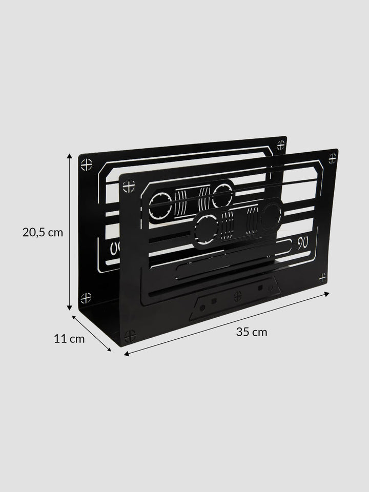 Cassette Magazine Rack - Black Additional 2