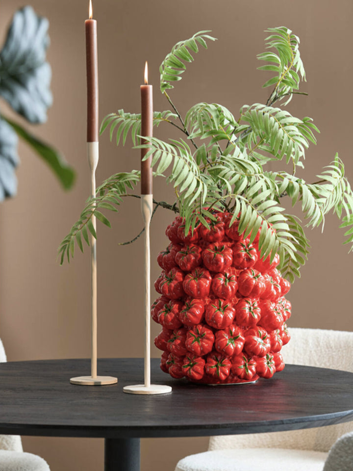 Ceramic Tomato Vase - Large Red Fruit Design with 3D Detail Additional 5