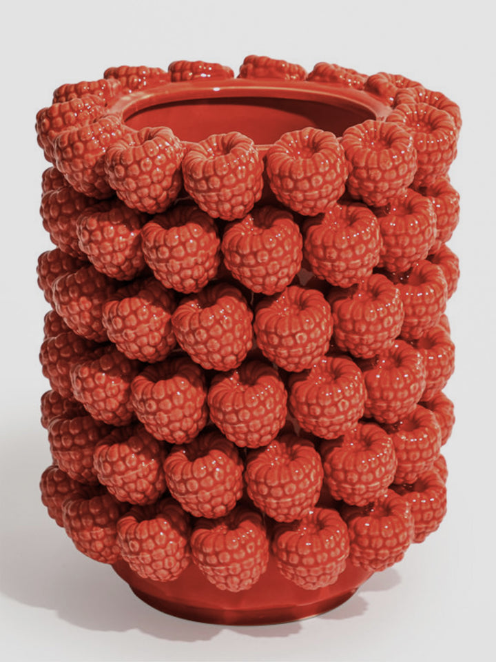Ceramic Raspberry Vase Large. Juicy, Glossy and Unapologetically Bold Additional 1