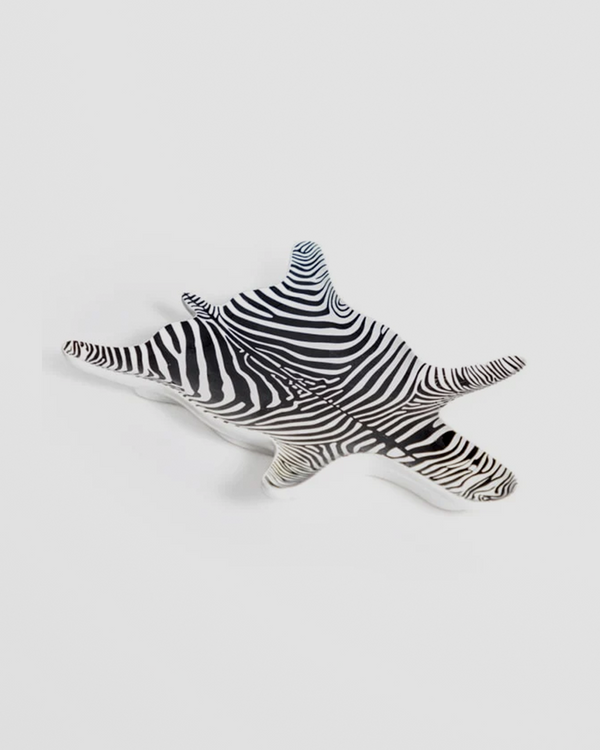 Ceramic Zebra Hide Pattern Trinket Plate