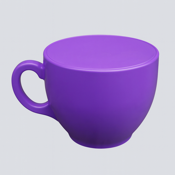 Tea Cup Stool - Purple
