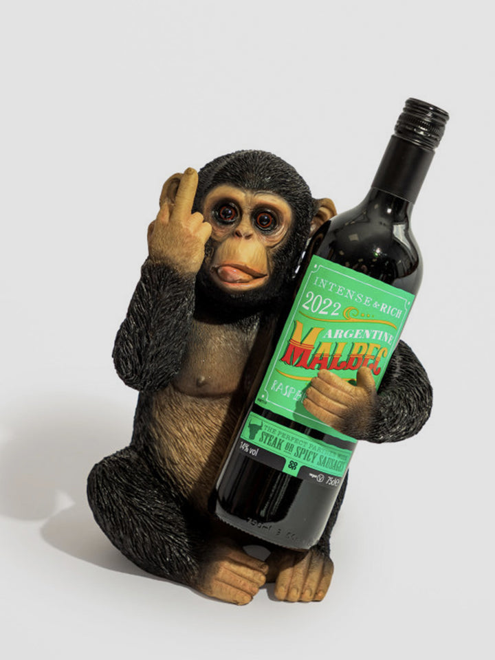 Cheeky Monkey Wine Bottle Holder – Resin Animal Wine Rack Additional 1