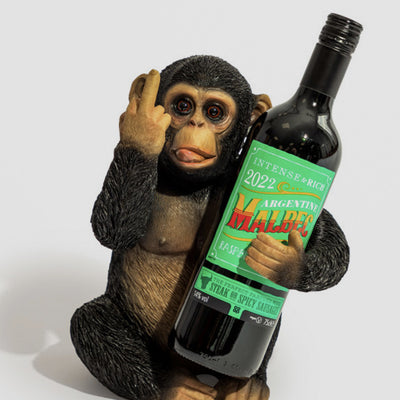 Cheeky Monkey Wine Bottle Holder – Resin Animal Wine Rack