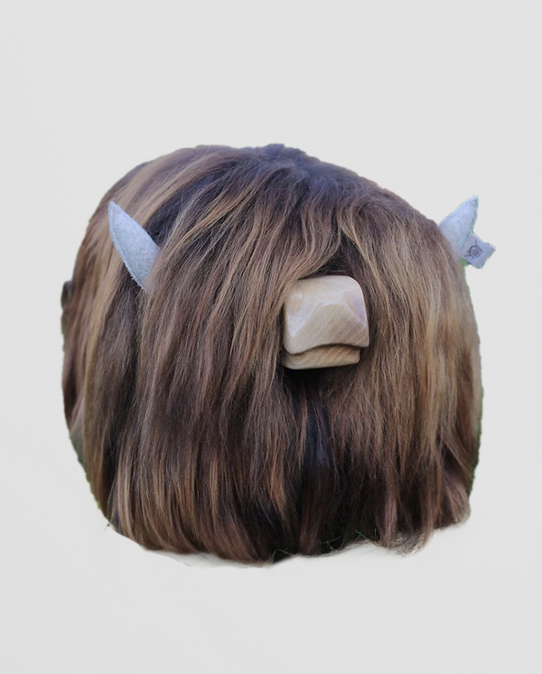 Chestnut the Highland Calf Footstool