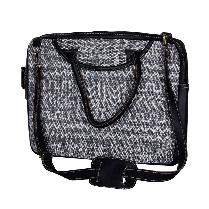 Chevron Grey Laptop Bag Additional 1