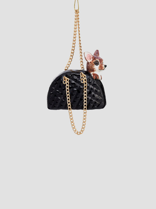 Chihuahua in a Handbag Bauble