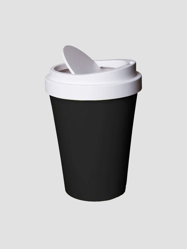 Coffee Bin Black. A Giant Takeaway Cup for Your Rubbish