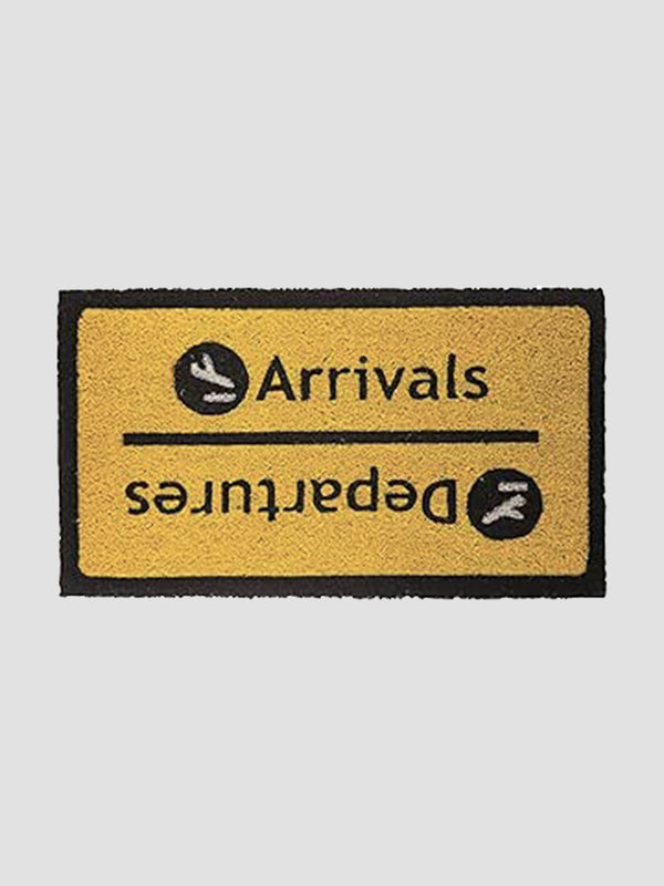 Coir Doormat - Arrivals & Departures Airport Design
