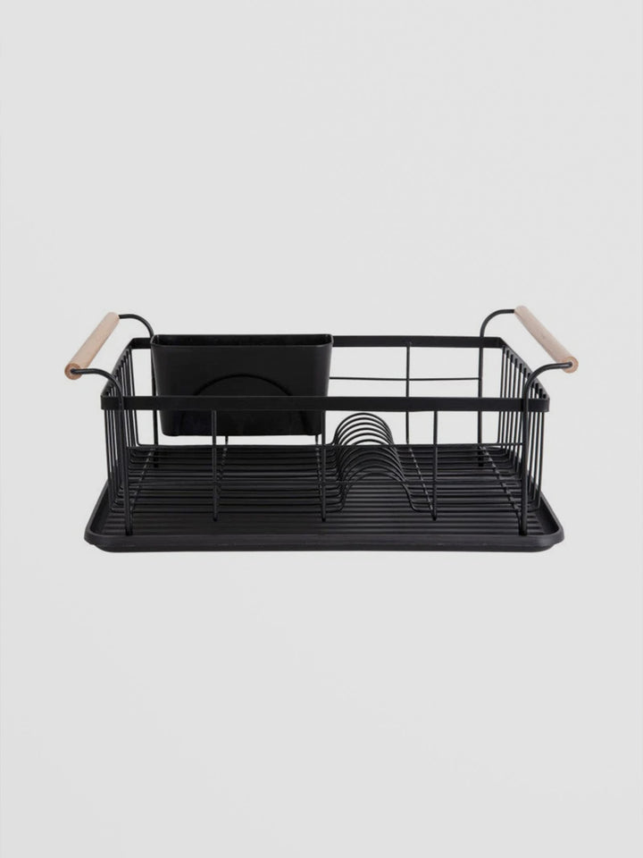 Dish Rack Bamboo Accent - Black Additional 1