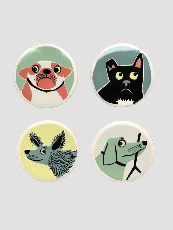Dog Coasters - Set of 4