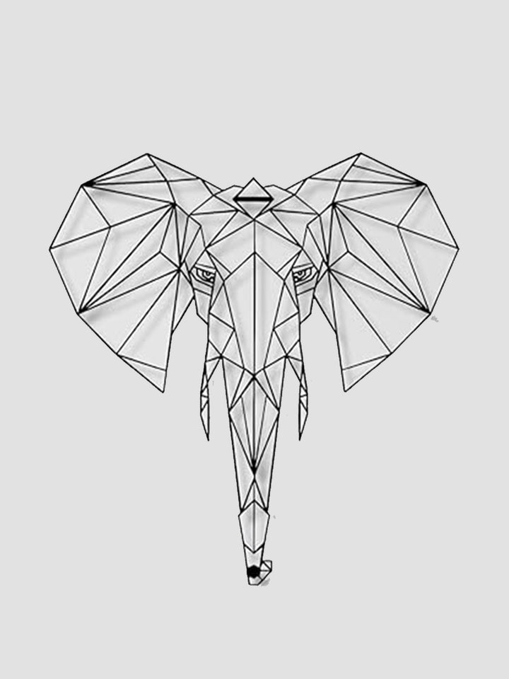 Elephant Head Metal Wall Art - 3 Sizes Additional 1
