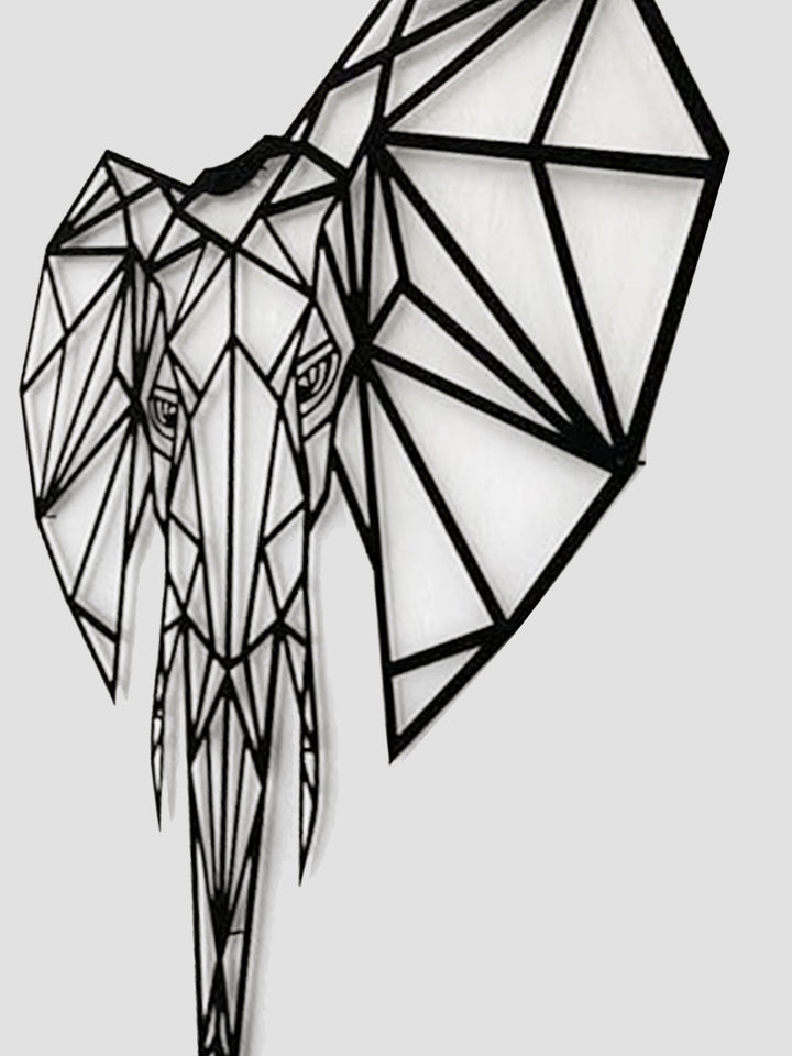 Elephant Head Metal Wall Art - 3 Sizes Additional 2