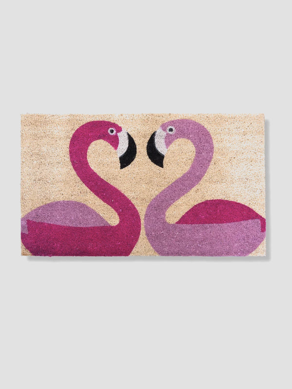 Flamingo Doormat - Romantic Birds Meet Practical Entrance Mat