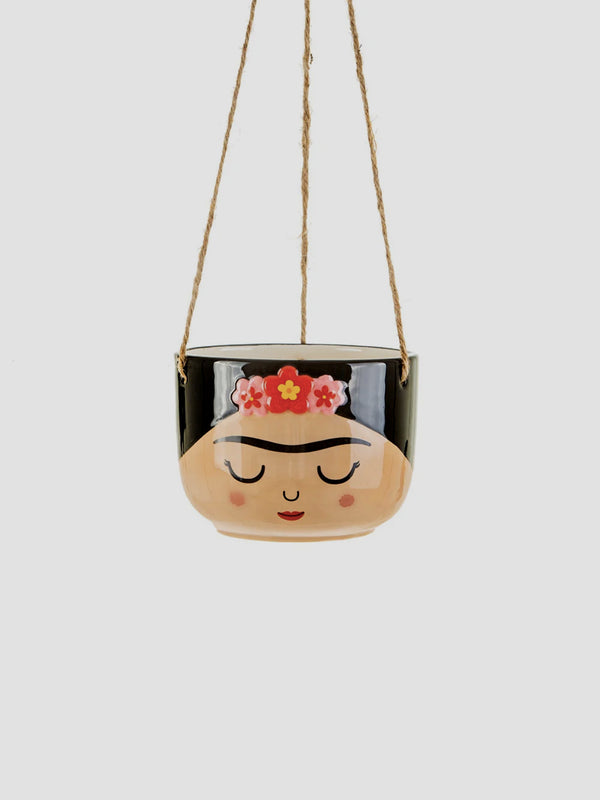 Frida Hanging Planter. Artistic Flair Meets Leafy Hair