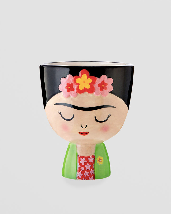 Frida Mini Planter – Colourful Dolomite Pot for Small Plants Additional 1