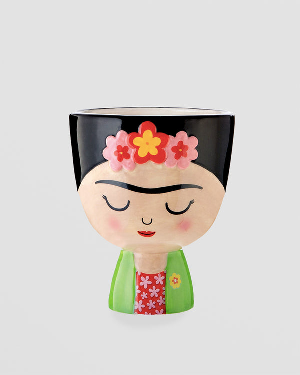 Frida Mini Planter – Colourful Dolomite Pot for Small Plants