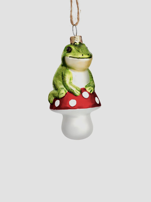 Frog on a Mushroom Bauble