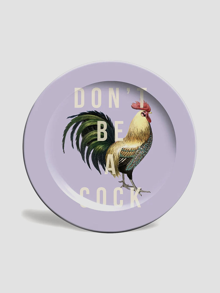 Funny Ceramic Side Plate - Don’t Be a Cock Design Additional 1
