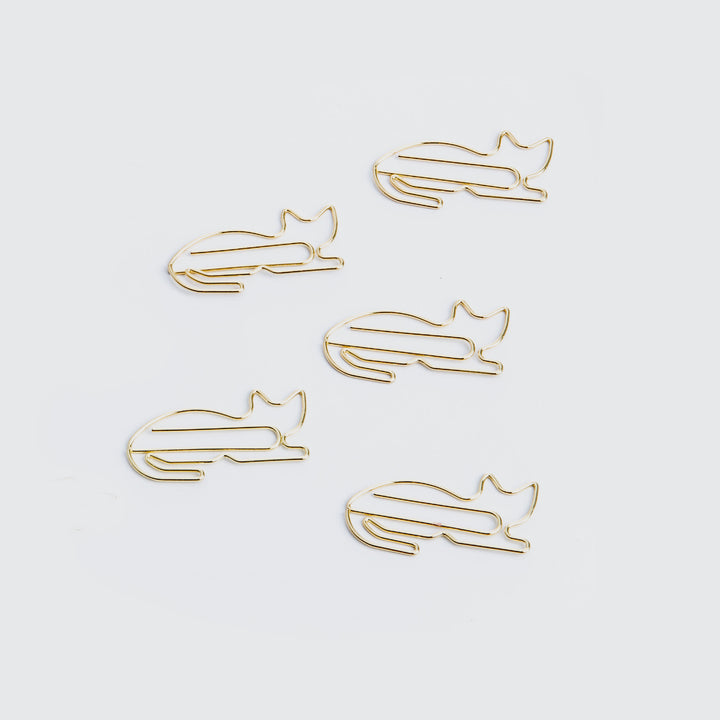 Cat Paper Clips - Gold Wire Stationery with Feline Flair Additional 2