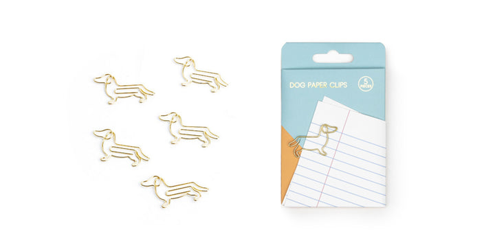 Dog Paper Clips - Gold Wire Stationery with a Wag of Charm Additional 3