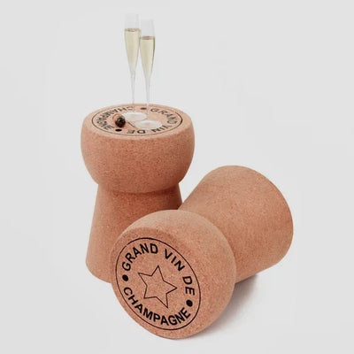 Giant Champagne Cork Side Table. Vintage Style with a Bubbly Twist