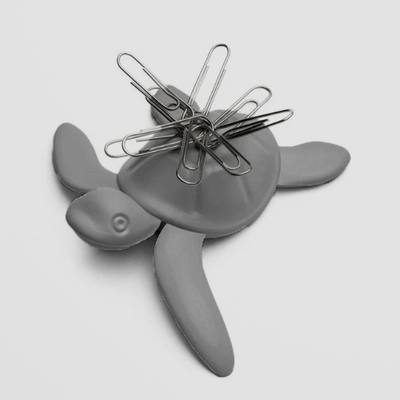 Save the Turtles Magnet - Dark Grey Recycled Plastic Fridge Friend