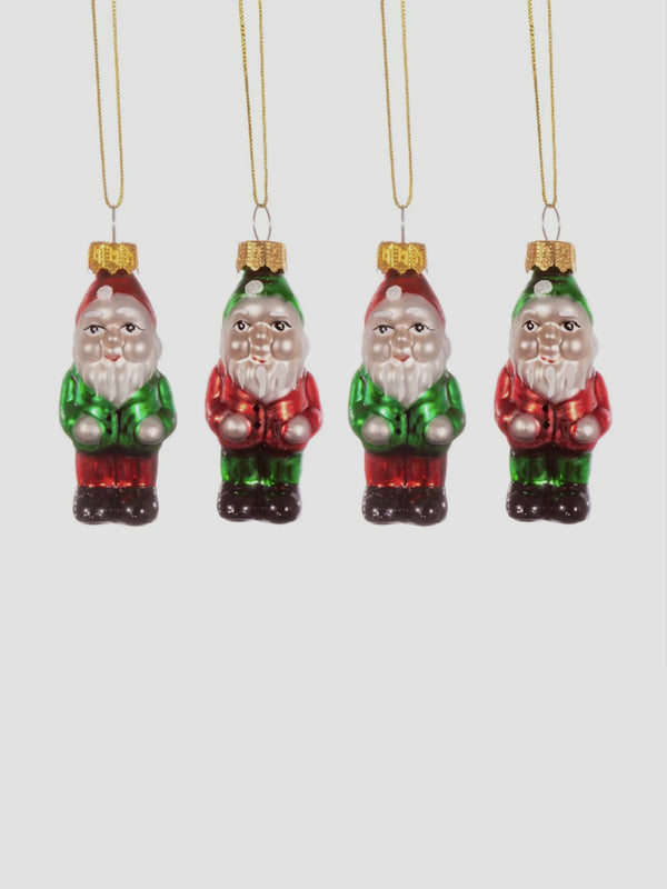 Gnome Baubles - Set of 4