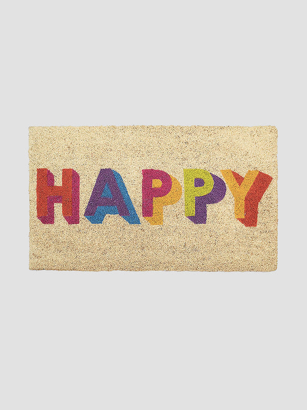 Happy Multicoloured Doormat