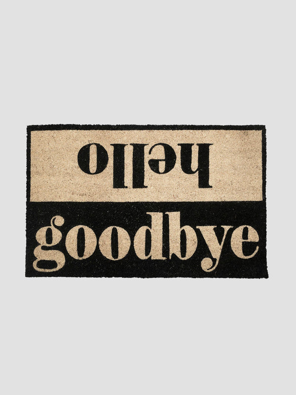 Hello Goodbye Doormat - Cheeky Coir Mat with a Double Greeting