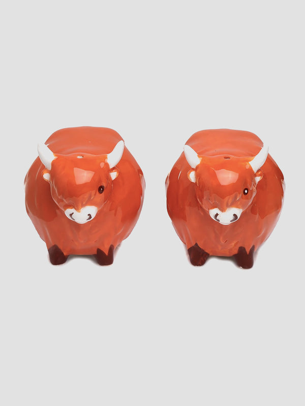 Highland Cow Ceramic Salt & Pepper Set