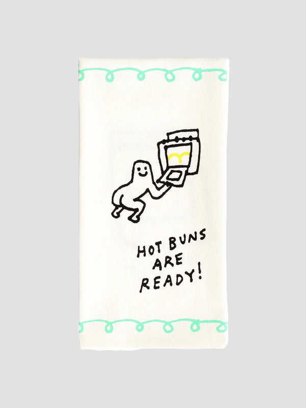 Hot Buns Are Ready Tea Towel