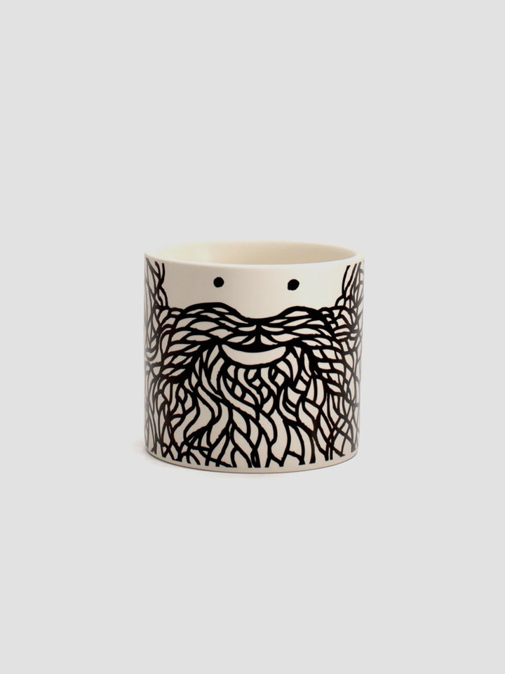 Hubert Planter Pot with Beard – Ceramic Plant Pot with Personality Additional 1