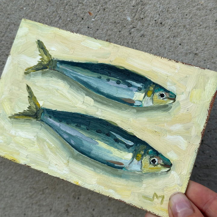 Oil Painting - Sardines in a Frame of Fame for Every room Additional 3