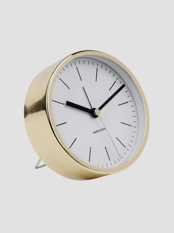 Karlsson Alarm Clock Minimal - White [D]
