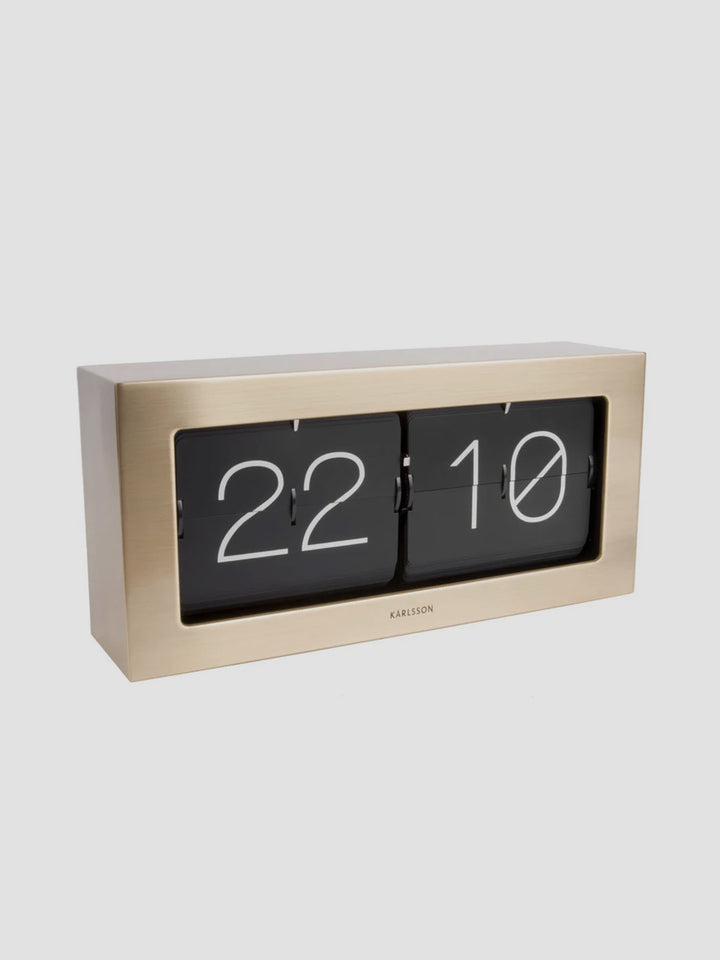 Karlsson Boxed Flip Clock Large - Gold [D] Additional 2
