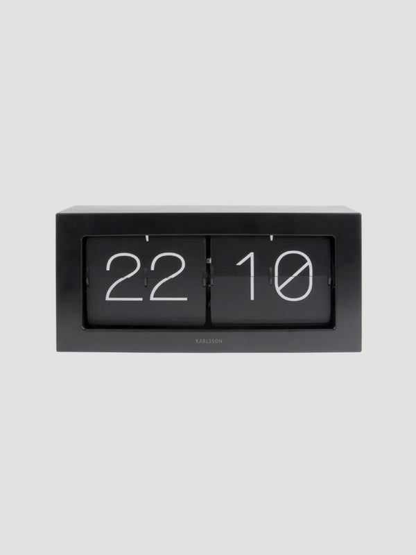 Karlsson Boxed Flip Clock Small - Steel [D]