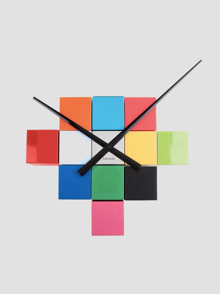 Karlsson DIY Cubic Wall Clock - Multi Colour [D] Additional 2