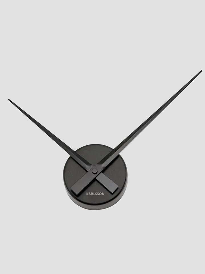 Karlsson Little Big Time Clock Mini Black. Minimalist Wall Clock with Oversized Hands Additional 1