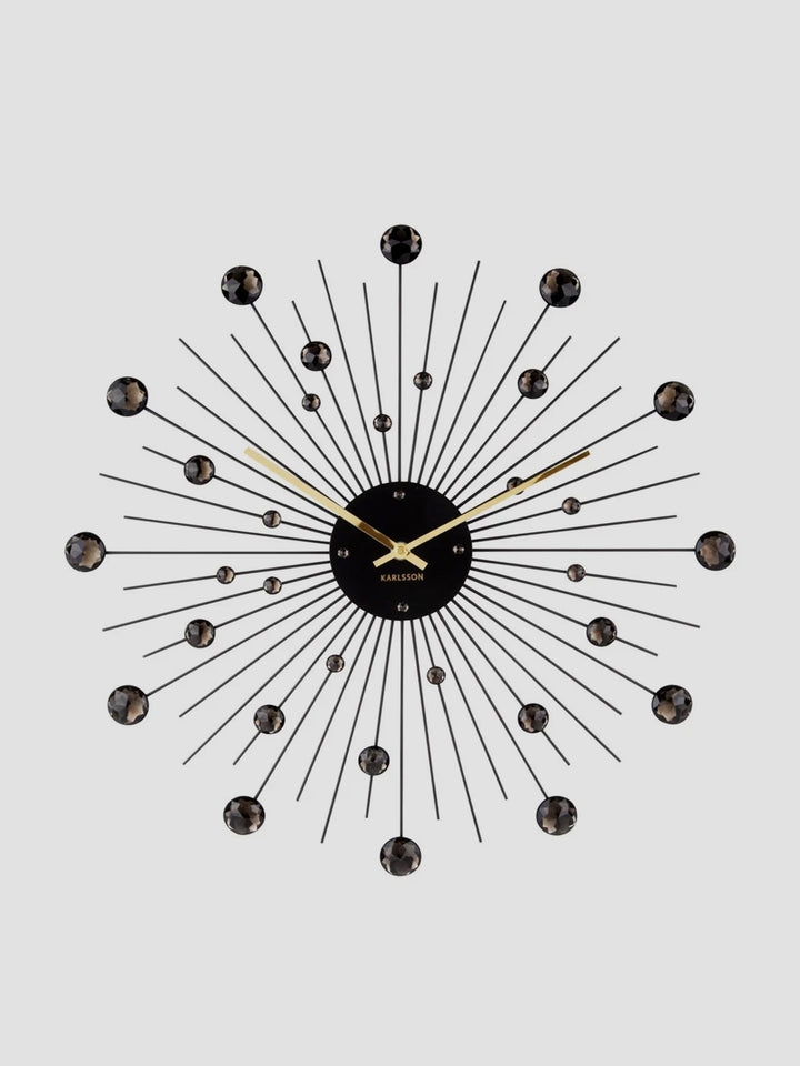 Karlsson Sunburst Wall Clock Black. A Blast of Mid-Century Drama Additional 1
