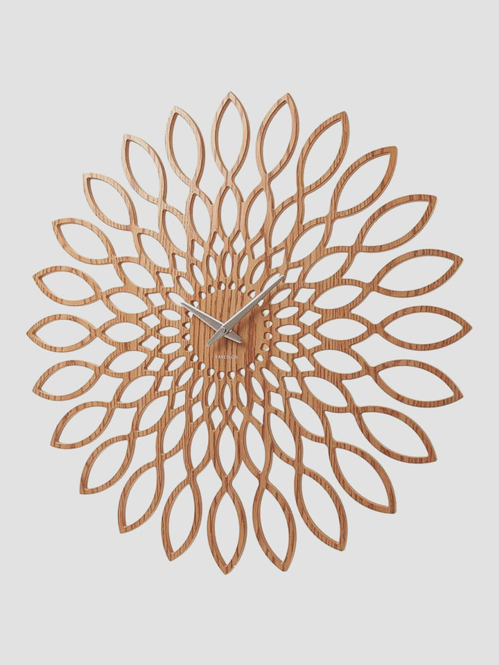 Karlsson Wood Sunflower Clock [D] Additional 1