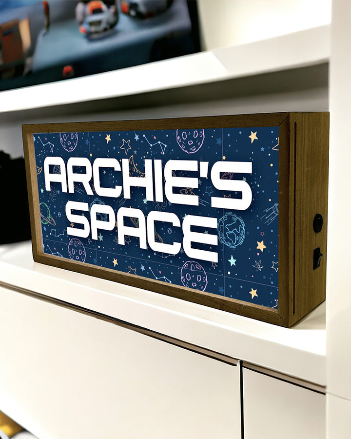 Personalised Light Box - Space Theme Night Light for Kids’ Rooms Additional 4