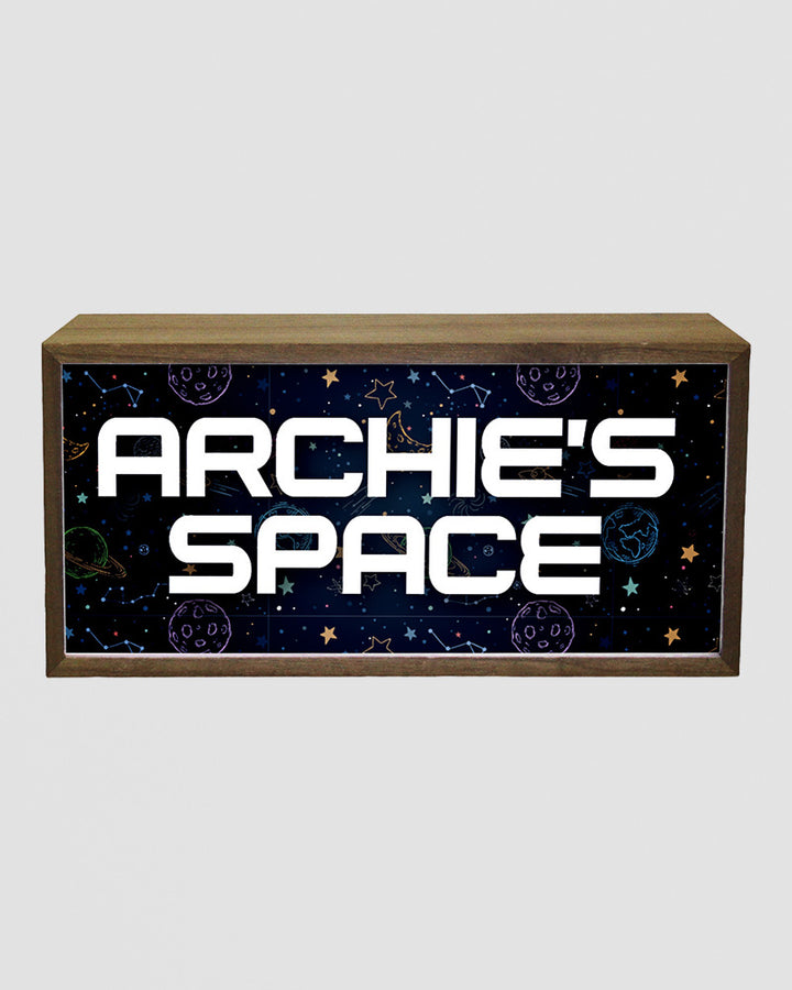 Personalised Light Box - Space Theme Night Light for Kids’ Rooms Additional 1